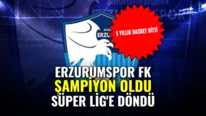 Erzurumspor FK Süper Lig'e mi çıktı? Erzurumspor şampiyon mu oldu, en son ne zaman Süper Lig'deydi?