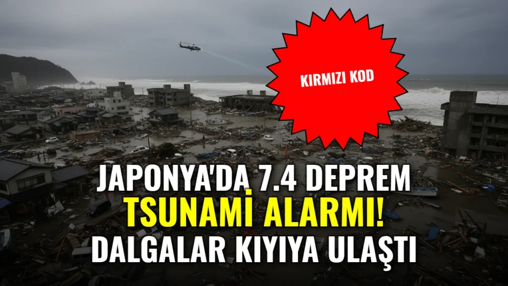 Japonya’da Tsunami Alarmı: 7.4 Büyüklüğündeki Deprem Sonrası İlk Tsunami Dalgaları Kıyıya Ulaştı