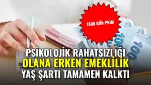 1800 gün primle yaşsız emeklilik kapısı açıldı! İşte o formül