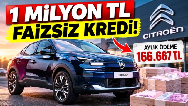 Citroën 1 milyon TL faizsiz kredi veriyor! Aylık ödeme rakamı şaşırttı