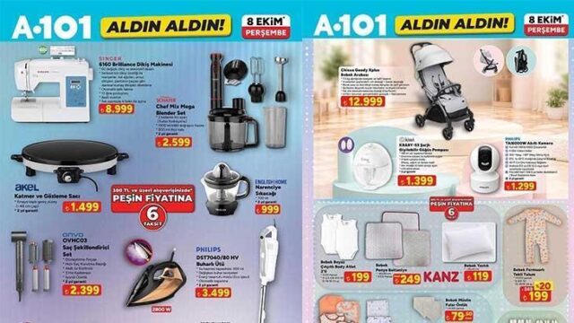 A101’in 8 Ekim listesi belli oldu: Dikiş makinesi 8 bin 999 TL