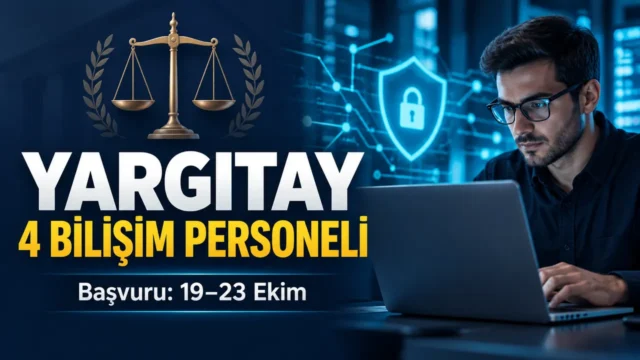 Yargıtay’a 4 bilişim personeli alınacak: Başvuru tarihi açıklandı